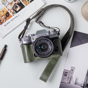 富士XT50保护套X100VI相机包手柄底座保护壳皮套配件
