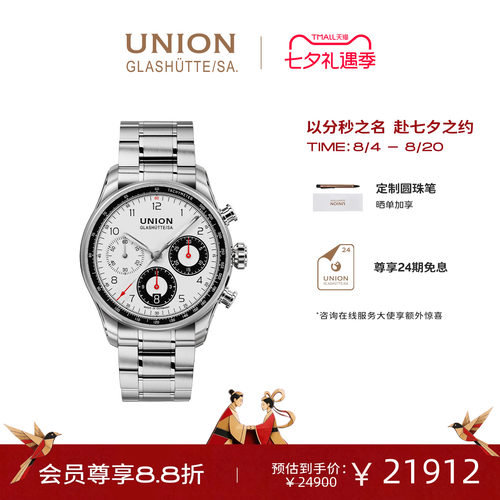 Union格拉苏蒂宇联计时机械表