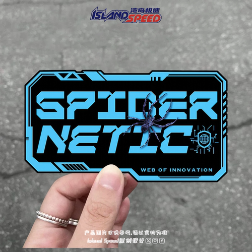 SPIDER NETIC汽车贴纸赛博朋克未来科技感创意设计赛车跑车贴花