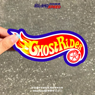 GHOST RIDER汽车贴纸恶灵骑士卡通字母创意设计车窗贴纸