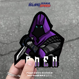 无畏契约汽车贴纸先兆忍者个性 饰贴画 创意摩托车车尾装