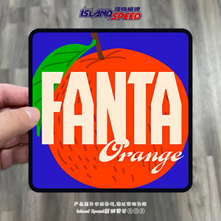 FANTA芬达汽水个性 饰贴纸 汽车贴纸车身后备箱防水防晒装