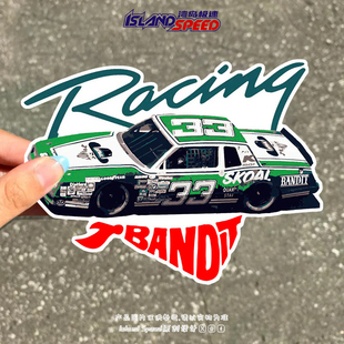 Racing Tbandit汽车贴纸卡通日系摩托车电动车油箱贴花