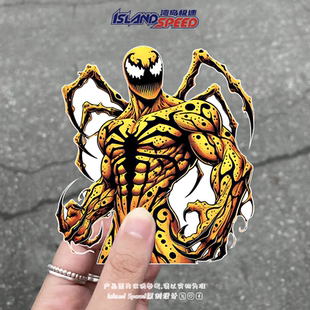 漫威漫画汽车贴纸噬菌体共生体结合卡尔马赫超级反派电脑主机贴画