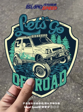 Let's Go OFFROAD车贴户外越野探险创意设计露营车房车装饰贴纸