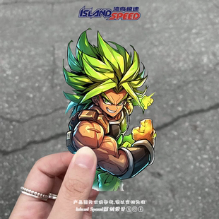 七龙珠车贴布罗利赛亚人动漫角色笔记本电脑汽车车身装 饰贴