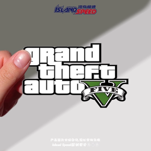 侠盗猎车手5汽车贴纸GTA5电车摩托车车窗后尾门划痕遮盖贴