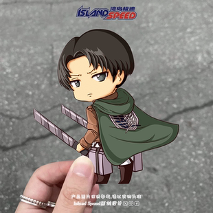 进击 可以角色汽车车身贴画 巨人贴花动漫角色艾伦耶格尔Q版