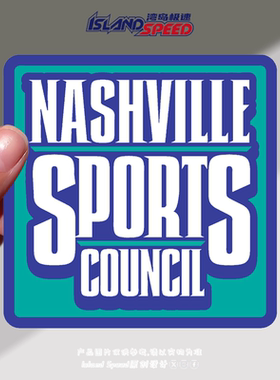 Nashville Sports Council印花汽车贴纸个性艺术字体创意设计贴画