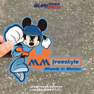 米老鼠汽车贴纸Q版 饰贴画 可爱油箱盖汽车车身玻璃装