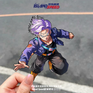 玻璃装 时尚 饰贴 摩托车贴纸个性 龙珠汽车贴纸特兰克斯新款