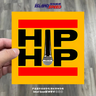 HIP 饰贴纸车身后备箱玻璃嘻哈酷炫创意防水贴花 HOP汽车装