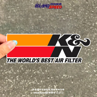 FILTER车身贴花 AIR K&N机油滤芯汽车贴纸撞色创意个性 改装