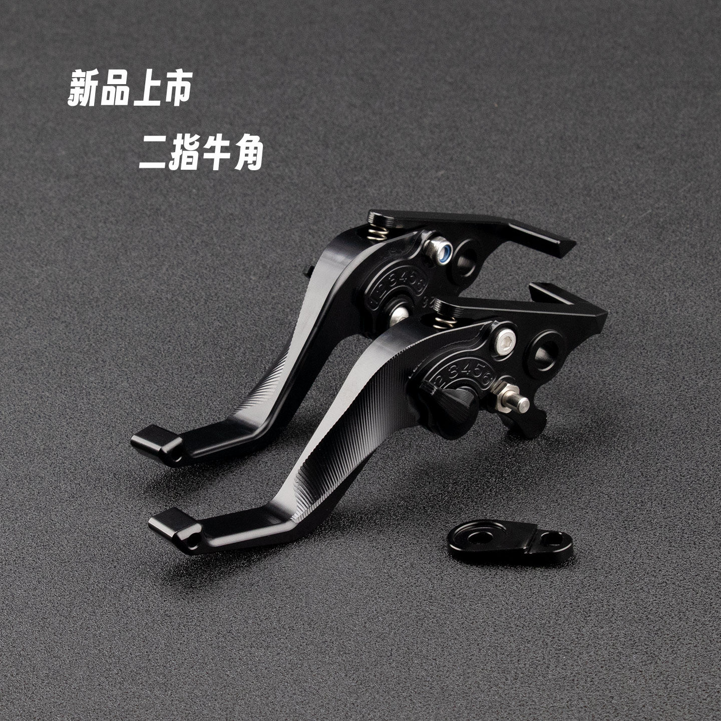 适用升仕150X改装铝合金短款二指牛角刹车把手带驻车省力拉杆配件