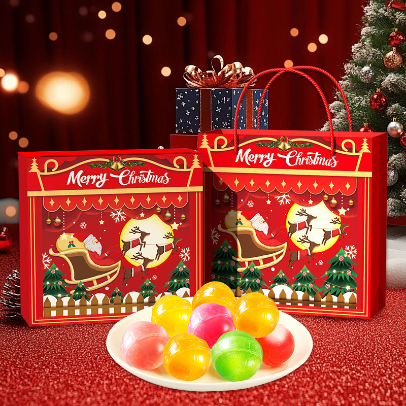徐福记圣诞礼盒什锦棒棒糖40支