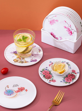 仿瓷隔热垫厨房家用防水防油防烫隔热餐碟子锅垫ins密胺餐桌垫子