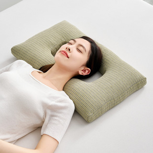 4D护耳枕带孔护耳侧睡荞麦枕抱枕不压耳朵耳枕枕头卧床老人