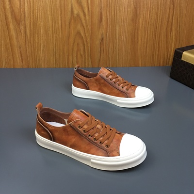 宝洛吉舒适板鞋男鞋系带简约防滑