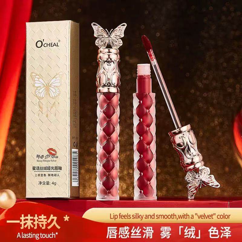 OCHEAL跨境雾面漆光丝绒唇唇彩/唇蜜/唇釉/唇