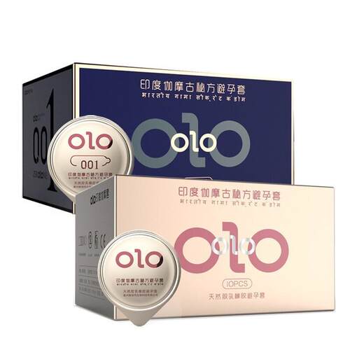 OLO印度伽摩古秘方避孕套10只装螺纹颗粒超薄耐久001玻尿酸安全套