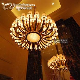 洒店五金大吊灯售楼部会所吊灯电梯厅吊灯非标灯
