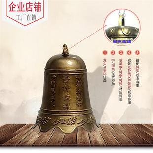 玻璃钢警钟长鸣摆件半个壁挂钟铸铜钟大型禁毒廉政展厅警钟雕塑