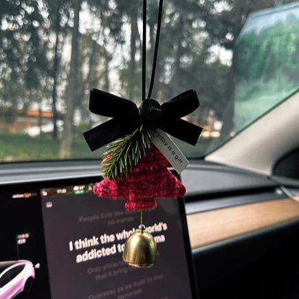 2025网红新款高级氛围感汽车后视镜车挂车载圣诞装饰挂件新车礼物