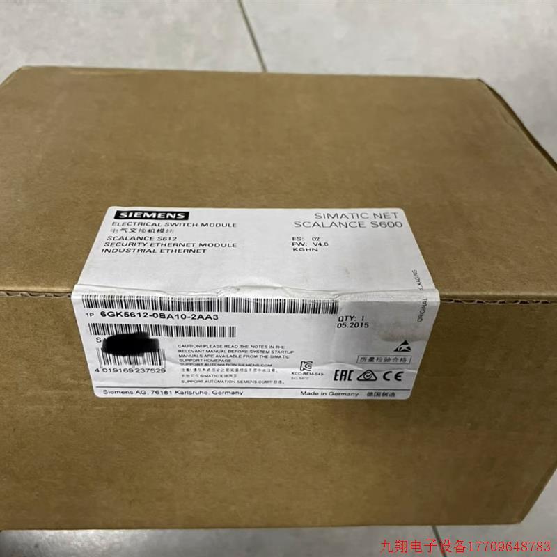 拍前询价:6GK5612-0BA10-2AA3,原装全新S612, 6GK5 612-0BA10-2A
