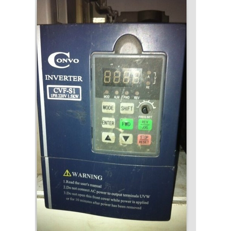 拍前询价：康沃 CONVO CVF-S1-2S0015B 变频器 220V 1.5KW