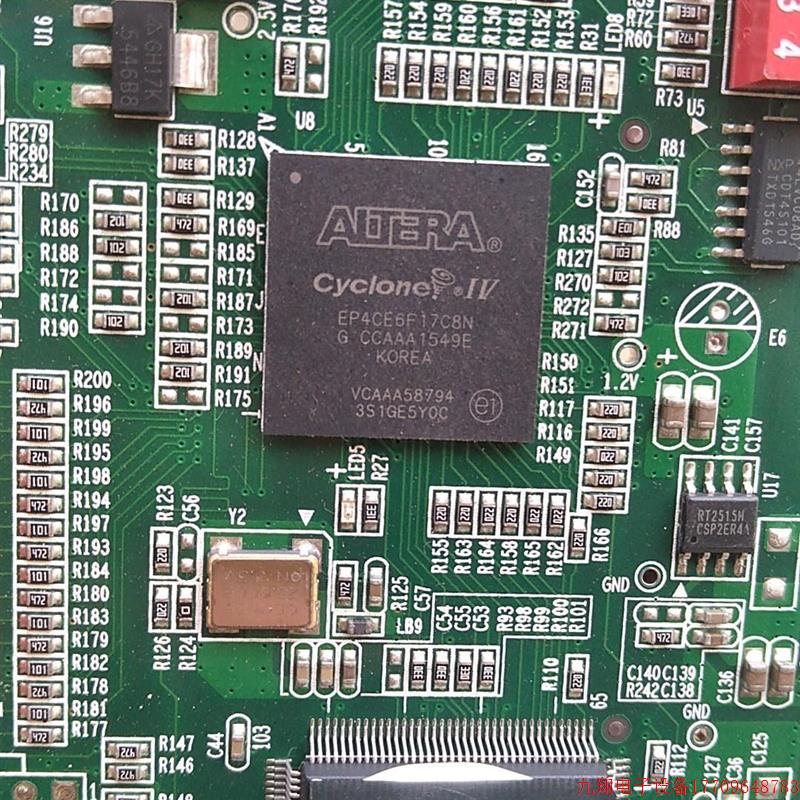拍前询价:阿尔特拉芯片。型号EP4CE6F17C8N。带板,图片实拍。
