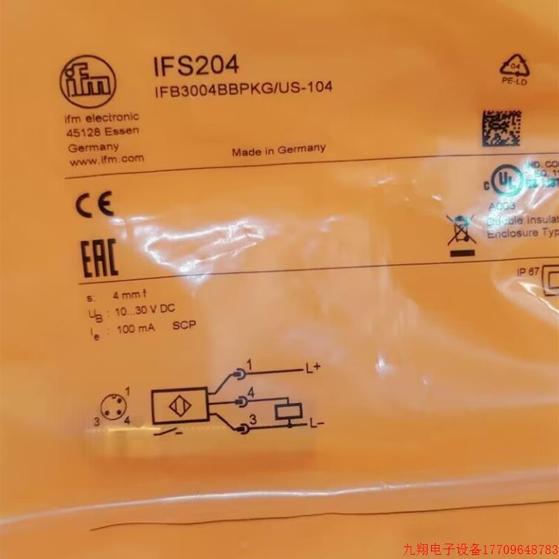 拍前询价:IFM IFS204 IFS206 IFS208 IFS211 全新原装正品易福门