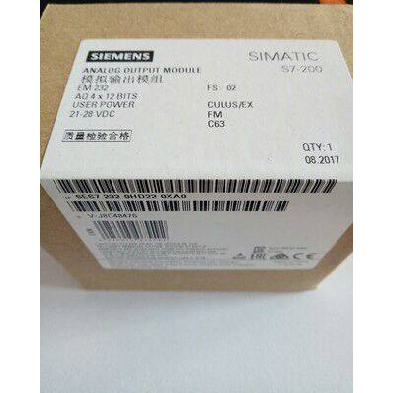 拍前询价：6ES7232-0HD22-0XA0全新SIMATIC S7-200模拟输出