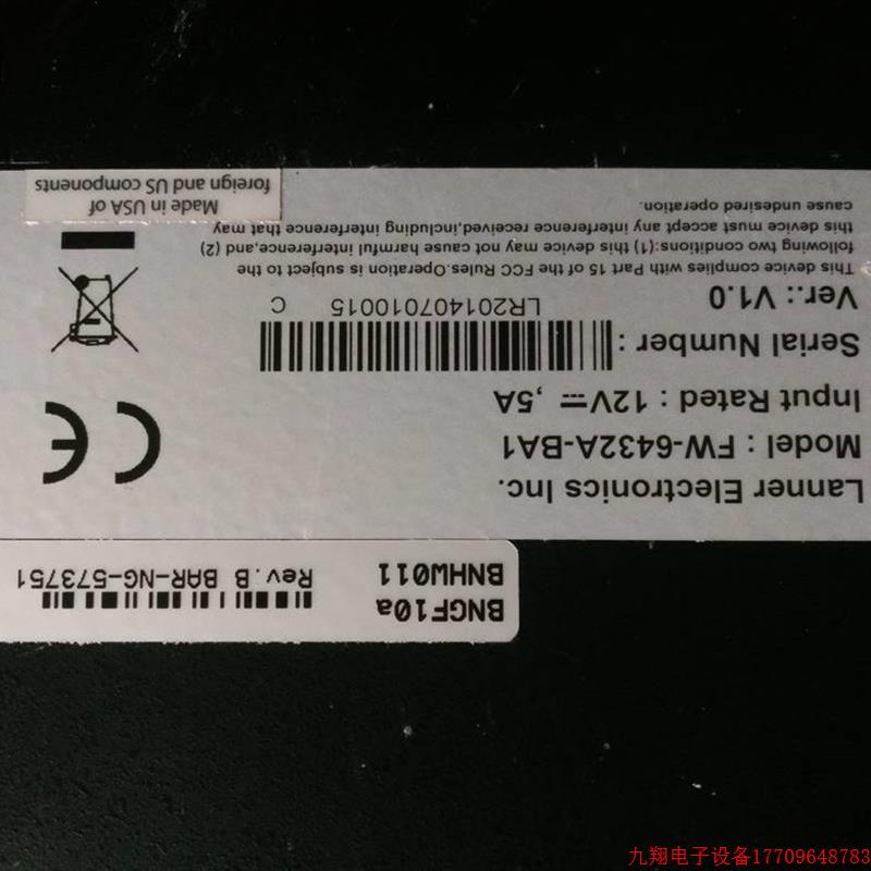 拍前询价:原装Barracuda NG Firewall F10 FW-6432A-BA1 MB-6432