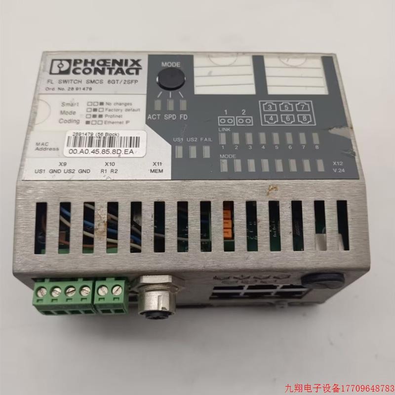 拍前询价:原装拆机菲尼克斯交换机 FL SWITCH SMCS 6GT/2SFP 现