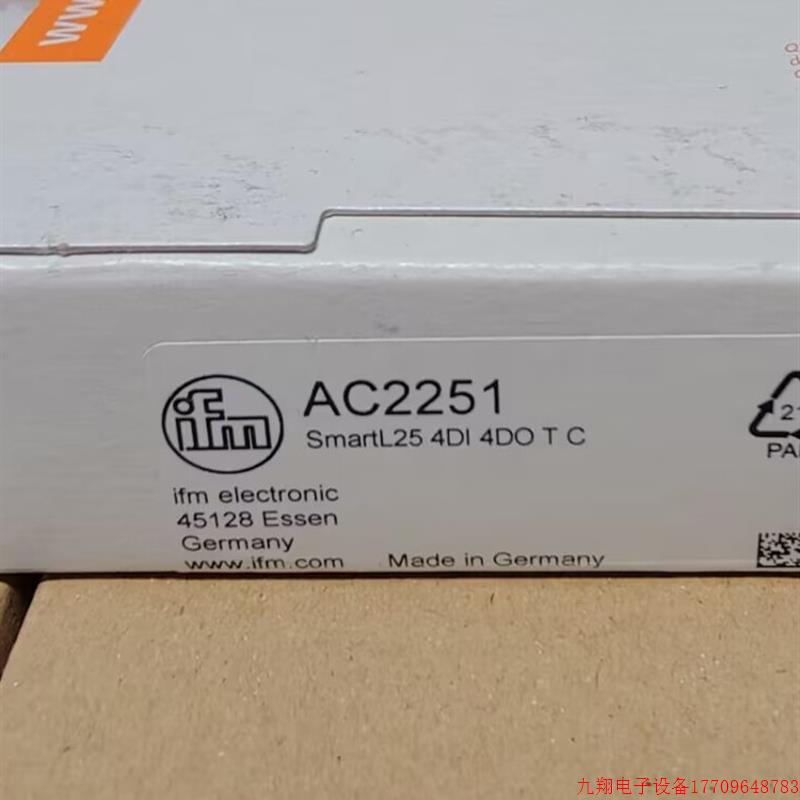 拍前询价:IFM AC2250 AC2251 AC2252 AC2254  全新原装正品易福