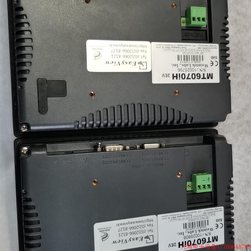 拍前询价:(议价)威纶触摸屏 MT6070in 2EV 功能包好,成色佳,