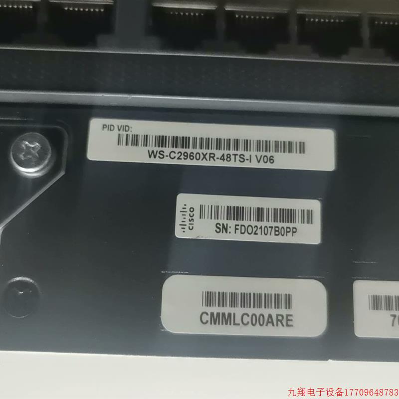 拍前询价:思科WS-C2960XR-48TS-I千兆交换机 ,双电,带【议价产品