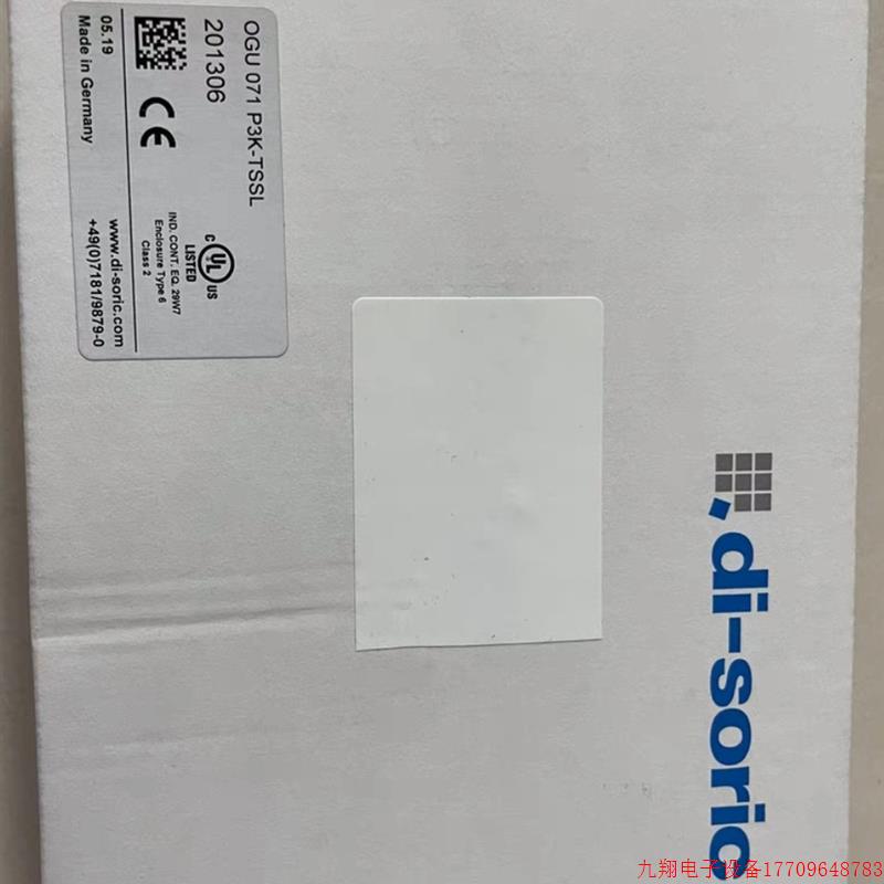 拍前询价:di-soric OGU 071 P3K-TSSL 201306 全新 型号齐全欢迎
