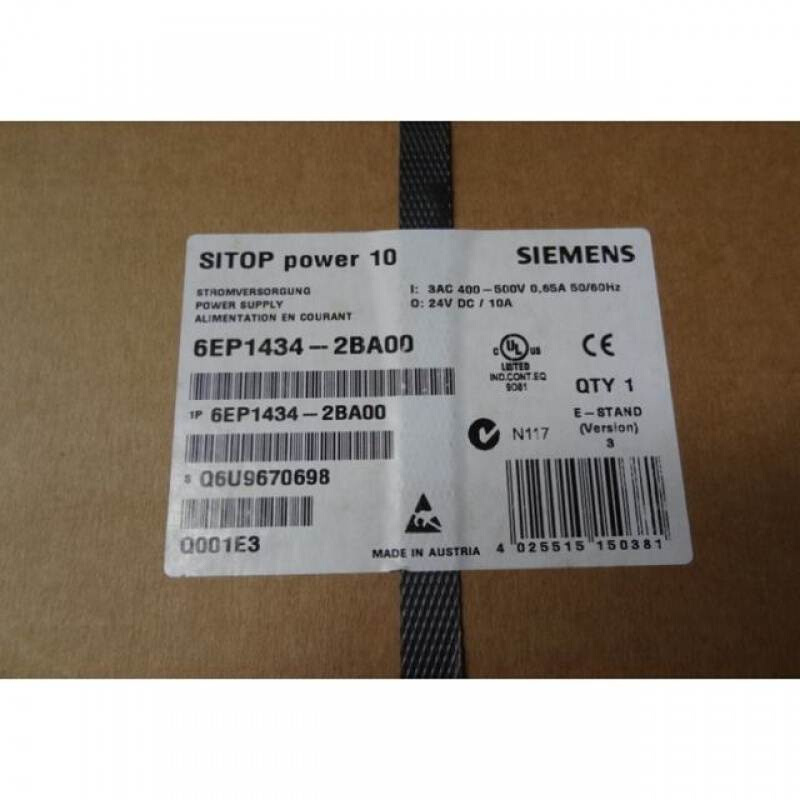 拍前询价：6EP1434-2BA0024V/10A调节电源6EP1434-2BAOO 6E