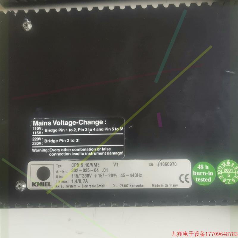 拍前询价:KNIEL CPX 5 德国半导体电子元器件电源 半导体配件