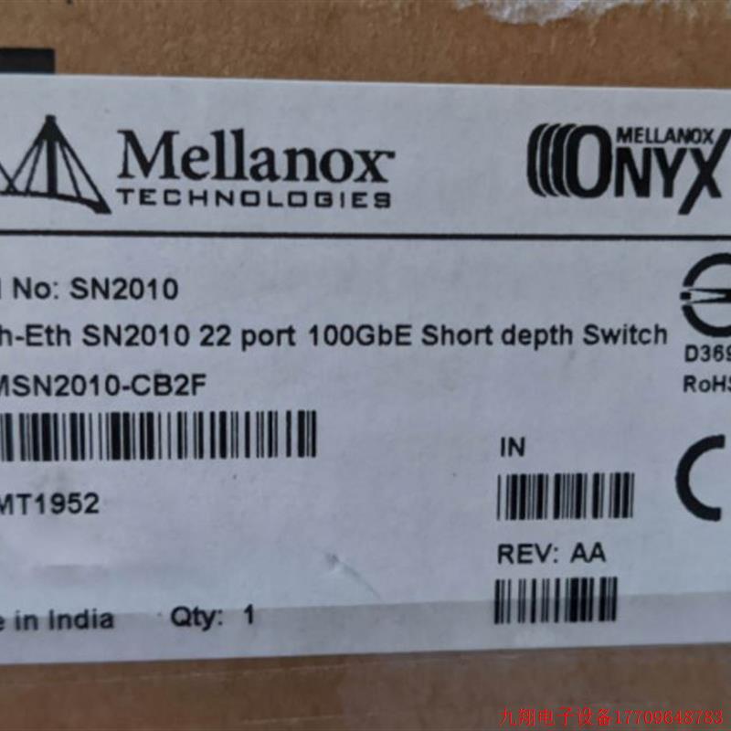 拍前询价:Mellanox/迈络思原装SN2010交换机25G 100GbE MSN2010-