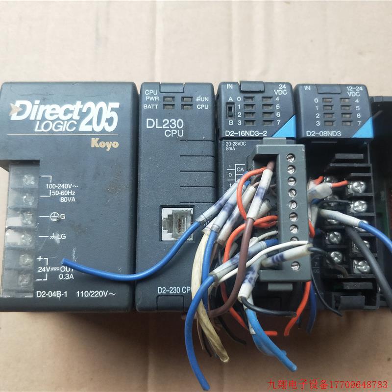 拍前询价:D2-04B-1 拆机件 DL230CPU D2-08ND3/D2-16ND3-2 包好