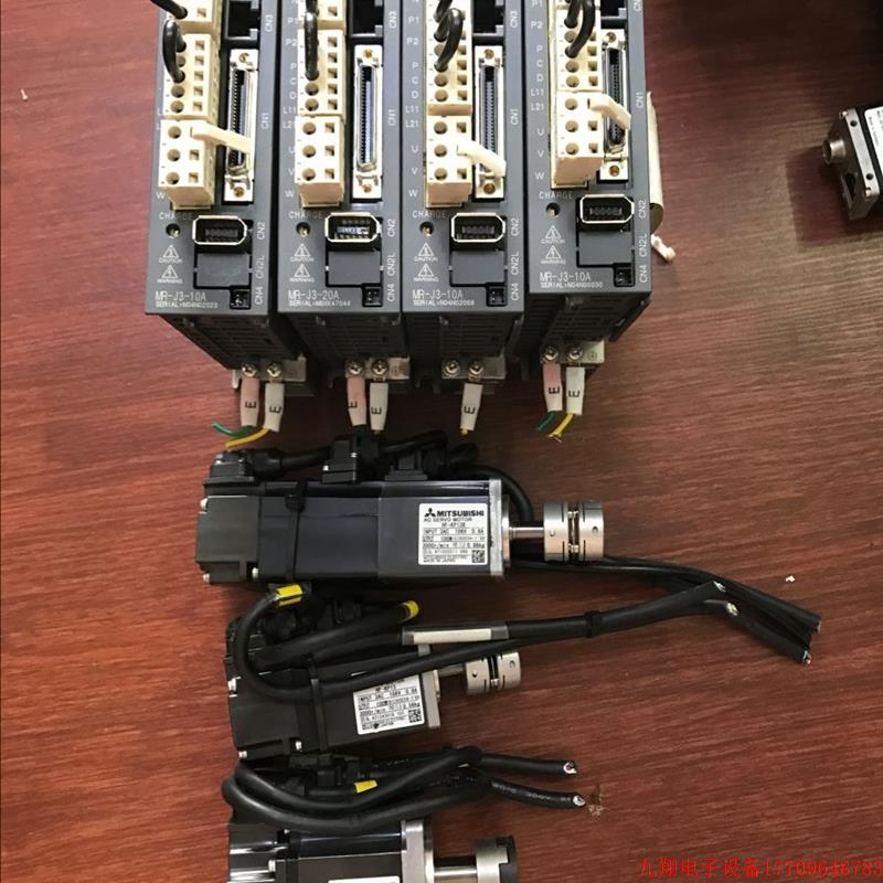 拍前询价:原装拆机三菱MR-J3-10A+HF-KP13一套可单买现货实物图