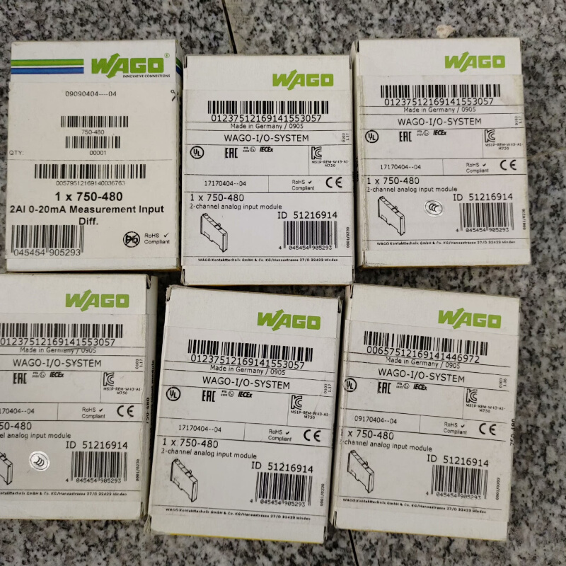 拍前询价：wago模块750－480全新原装正品未拆封 750询价为准