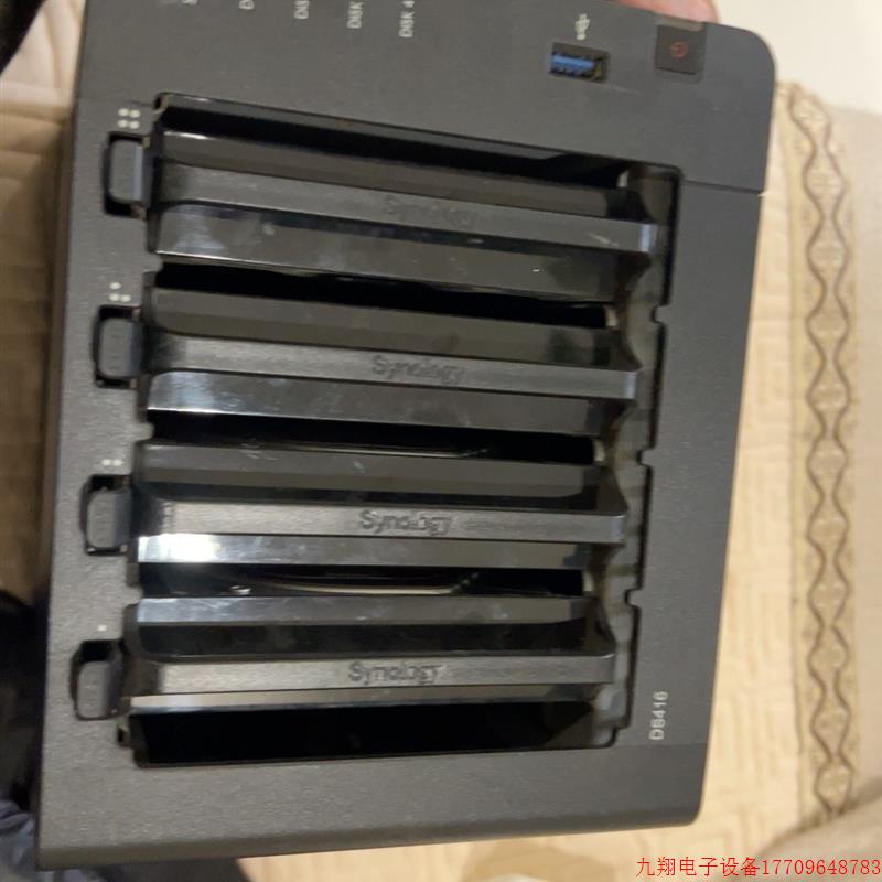 拍前询价:群晖DS416 四盘位NAS 公司倒闭 带四个硬盘 标价裸机