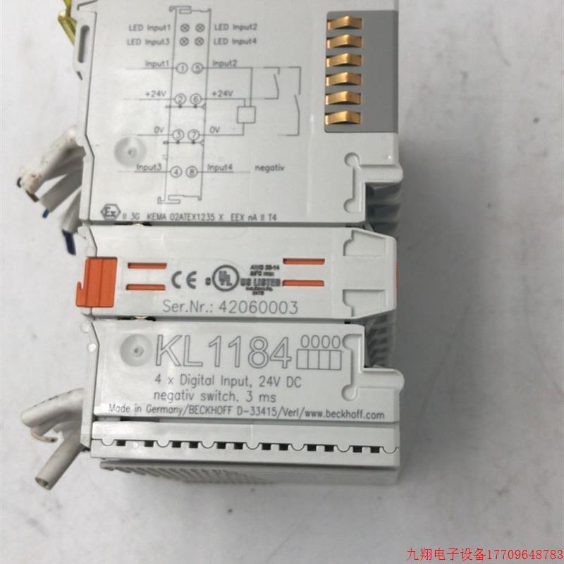 拍前询价:原装 拆机 二手 倍福beckhoff模块 KL6001  实物所拍