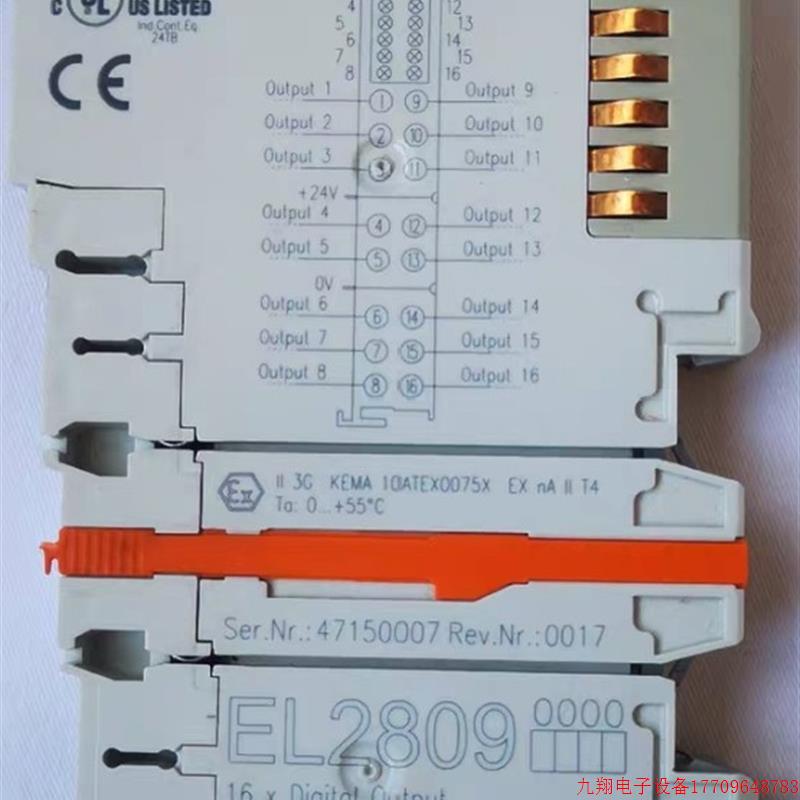 拍前询价:倍福模块EL2809,BECKHOFF 型号齐全欢迎询价!