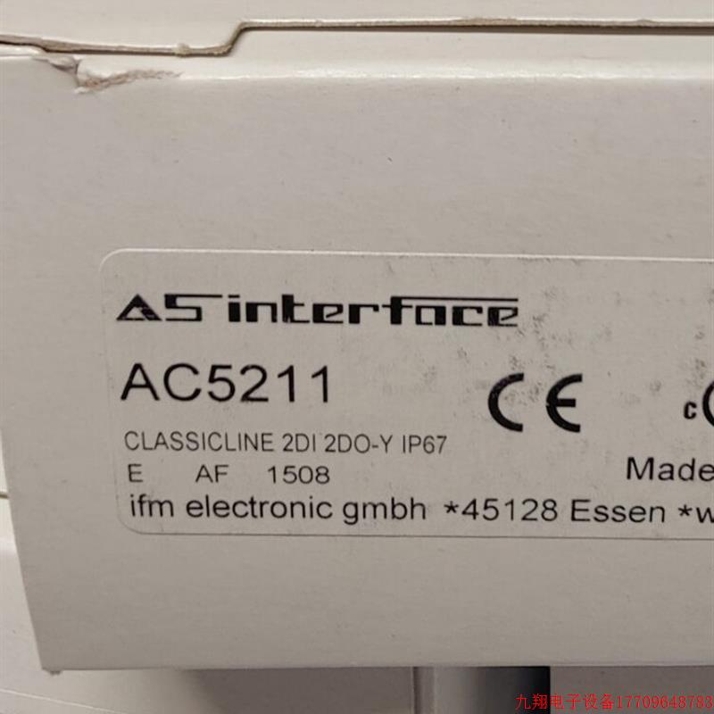 拍前询价:IFM AC5208 AC5210 AC5211 AC5213 全新原装正品易福门