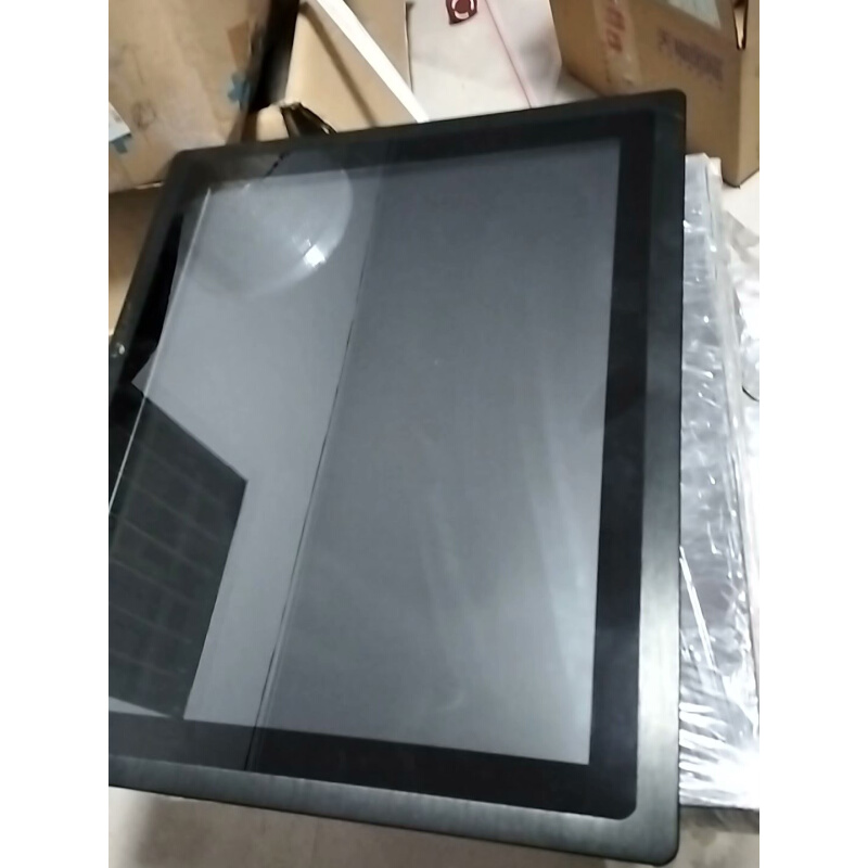 拍前询价：一体机工业级嵌入式平板19寸显示器触想实拍全新原装拍