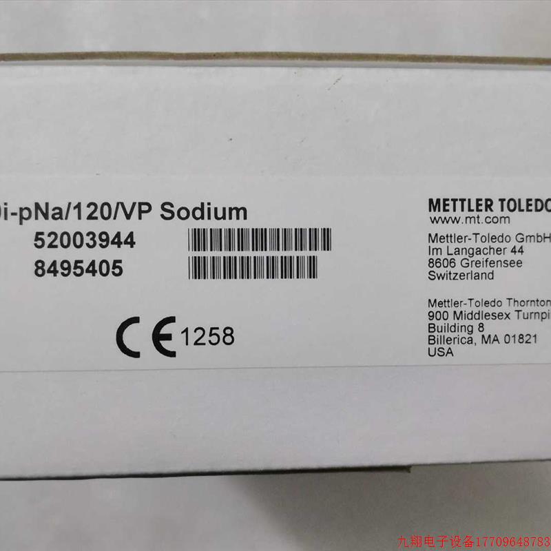拍前询价:52003944全新托利多钠电极2300i-pNa/120/VP Sod